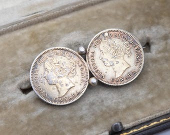 1947年カナダ5セント硬貨ジョージ6世メープルリーフスターカナディアン