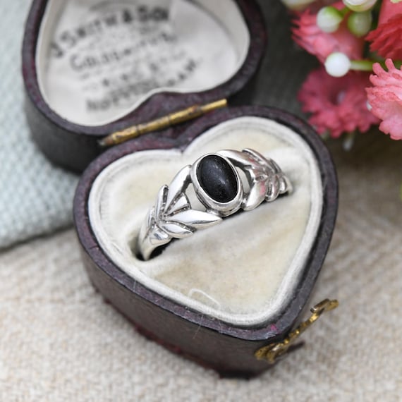 指輪・リング WILLIE and DUFFY Onyx ring ver2 silver 925 handmade Pinky Silver Ring with Black Onyx