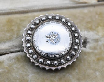 ヴィンテージ メキシカン スターリング シルバー ブール ブローチ