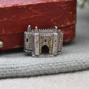 Vintage Sterling Silver Cinderella Castle Charm Pendant - Royal Princess | Souvenir Gift for Charm Bracelet
