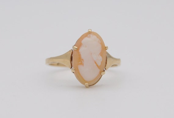 Vintage 9ct Gold Cameo Ring - Statement / Gift / … - image 3