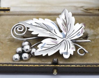 ヴィンテージ メキシカン スターリング シルバー ブール ブローチ