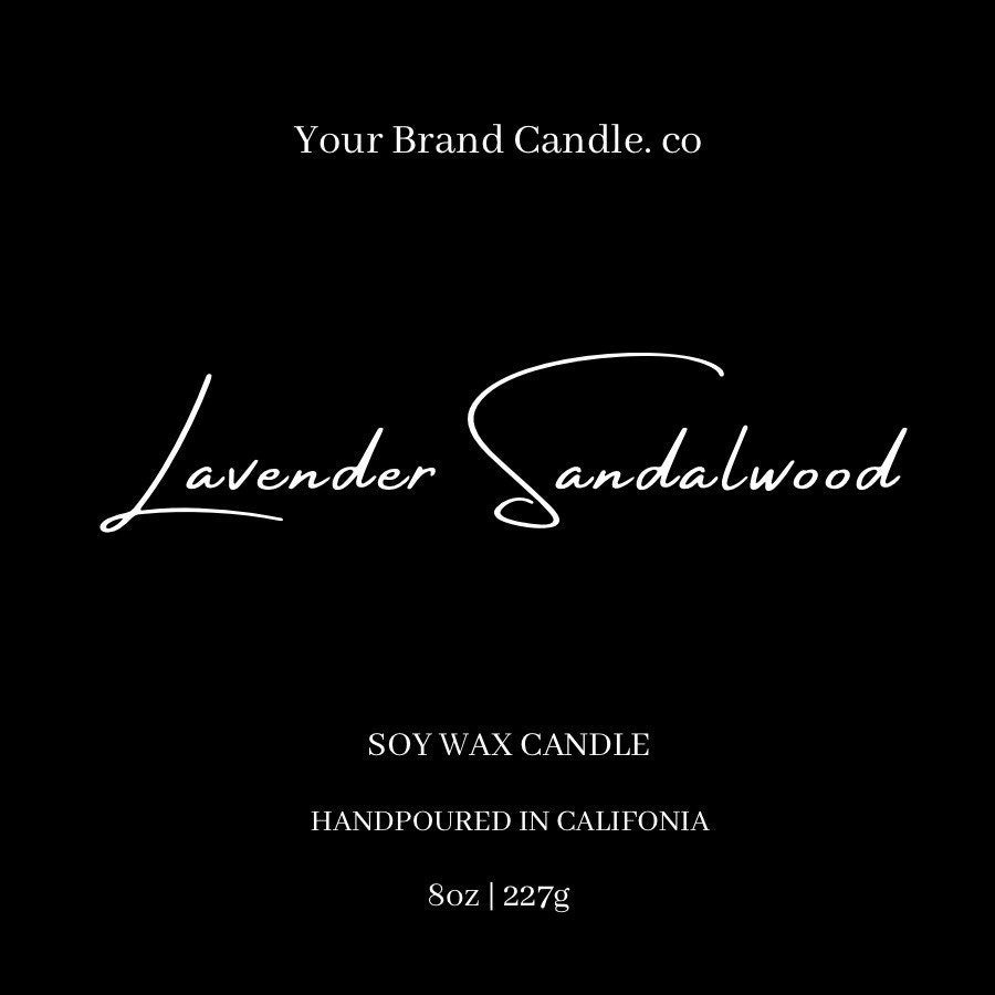 Easy Candle Label Template Editable Candle Labels Minimalist Candle