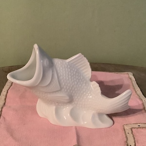 Limoges Frankreich Porzellan Zahnstocher Halter, Fisch Design, Elegantes Geschirr