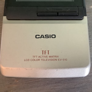 Vintage Casio TFT Active Matrix LCD Color Television EV 510, Collector Item 1990s image 4