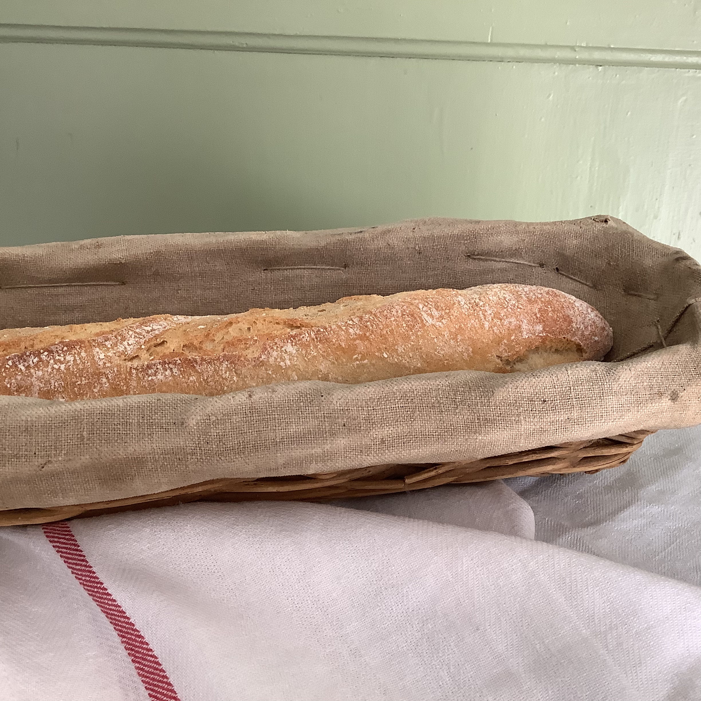 Antique French Baguette Basket Extra Long Etsy