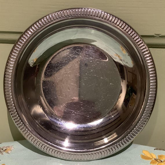Plat Rond Jean Couzon – Inox – Argenté – Occasion Bon état