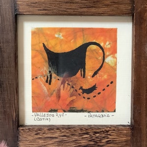 Framed batik signed by artist, original art , wall art.