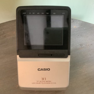 Vintage Casio TFT Active Matrix LCD Color Television EV 510, Collector Item 1990s image 2