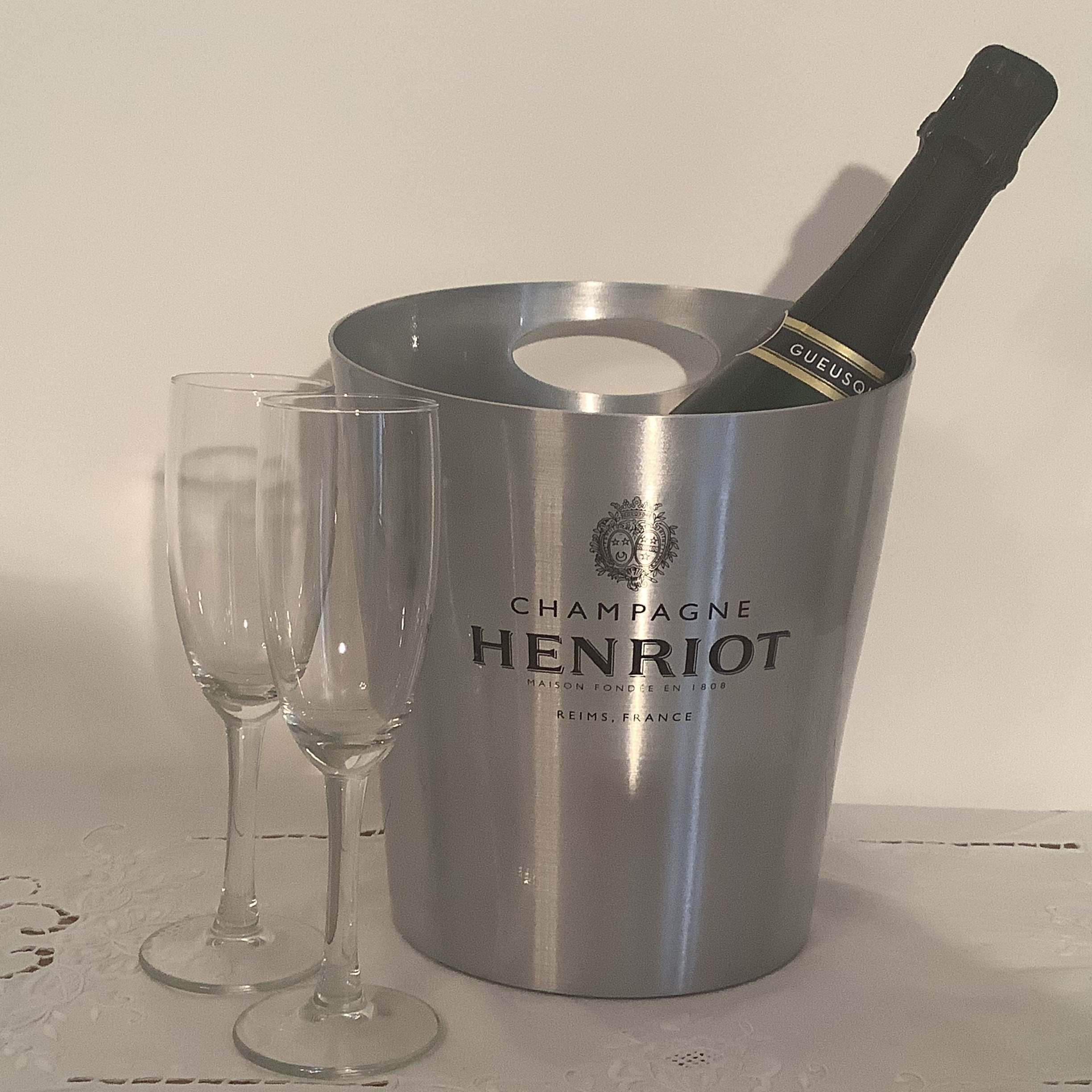 Seau à Champagne Français Millésimé, Champagne Henriot, Barware, Décor Français