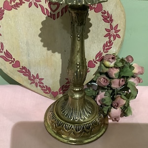 French Bronze Small Lamp Base or Candle Holder, Vintage French Decor, Table Decor, Candlestick