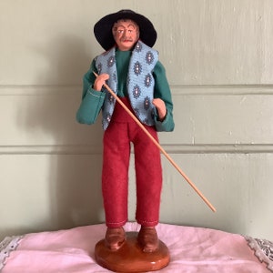 French Vintage Provençal Santon Figure, Collectible Santon, Nativity