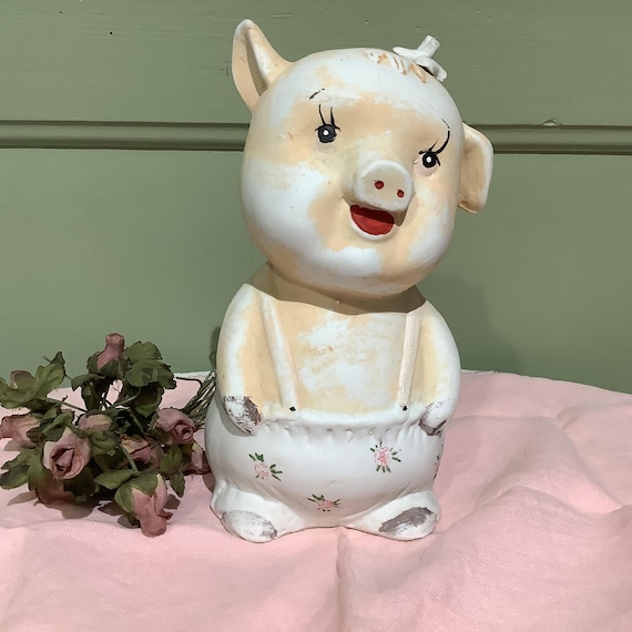 クジラ 貯金箱 イギリスビンテージ 陶器人形︎ 1987年 英国銀行