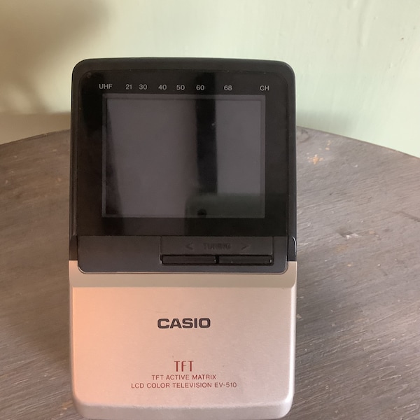 Vintage Casio TFT Active Matrix LCD Color Television EV- 510, Collector Item 1990’s