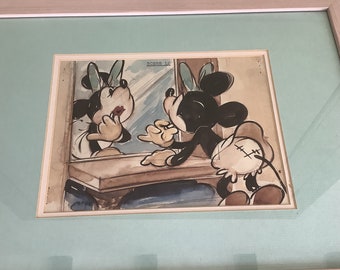 Vintage Walt Disney Mickey’s Suprise Pary 1939, Limited Edition Serigraph,