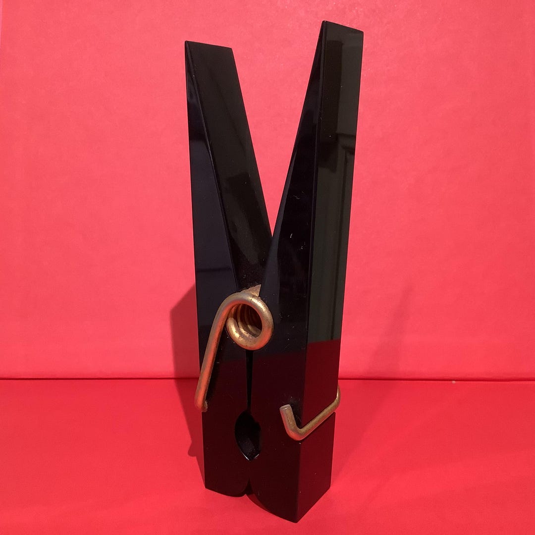 French Oversized Lucite Clothes Peg Paperclip, Vintage 1970’s ...