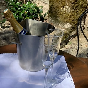 French Vintage Letang Remy Champagne Bucket, Contemporary Design, French Tableware, Barware