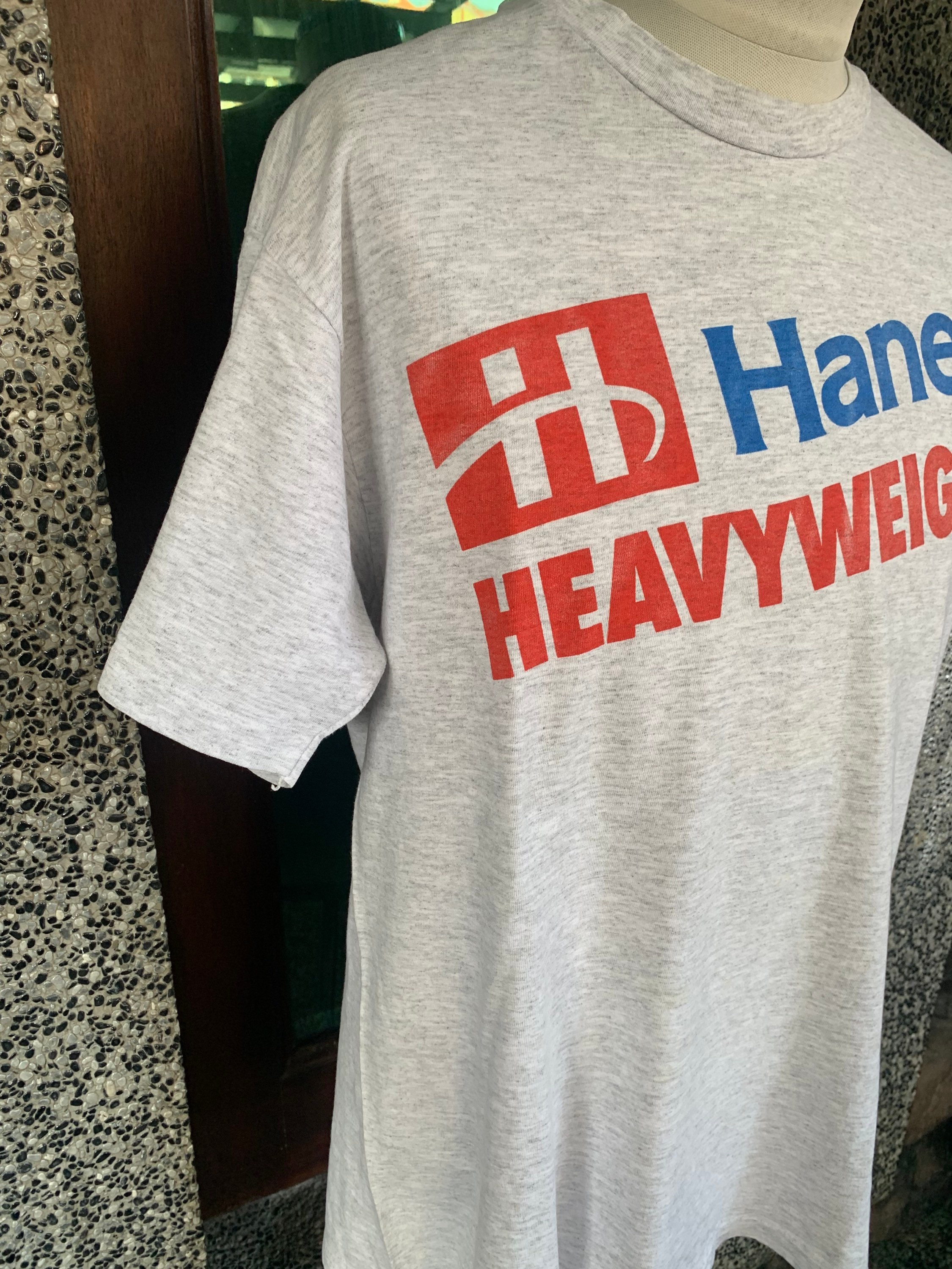 Vintage 90s Hanes Heavyweight Big Logo T Shirt - Etsy Vintage 90s Hanes Heavyweight Big Logo T Shirt - Etsy