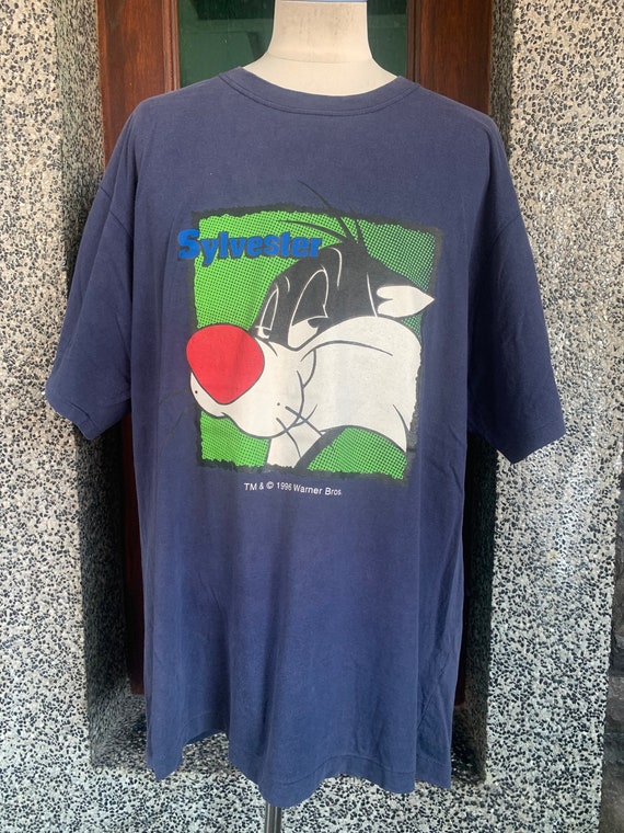 Vintage 90s Looney Tunes Sylvester Warner Bros T Shirt - Etsy