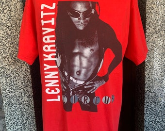 Vintage 90s Lenny Kravitz Circus Tour T-shirt - Etsy