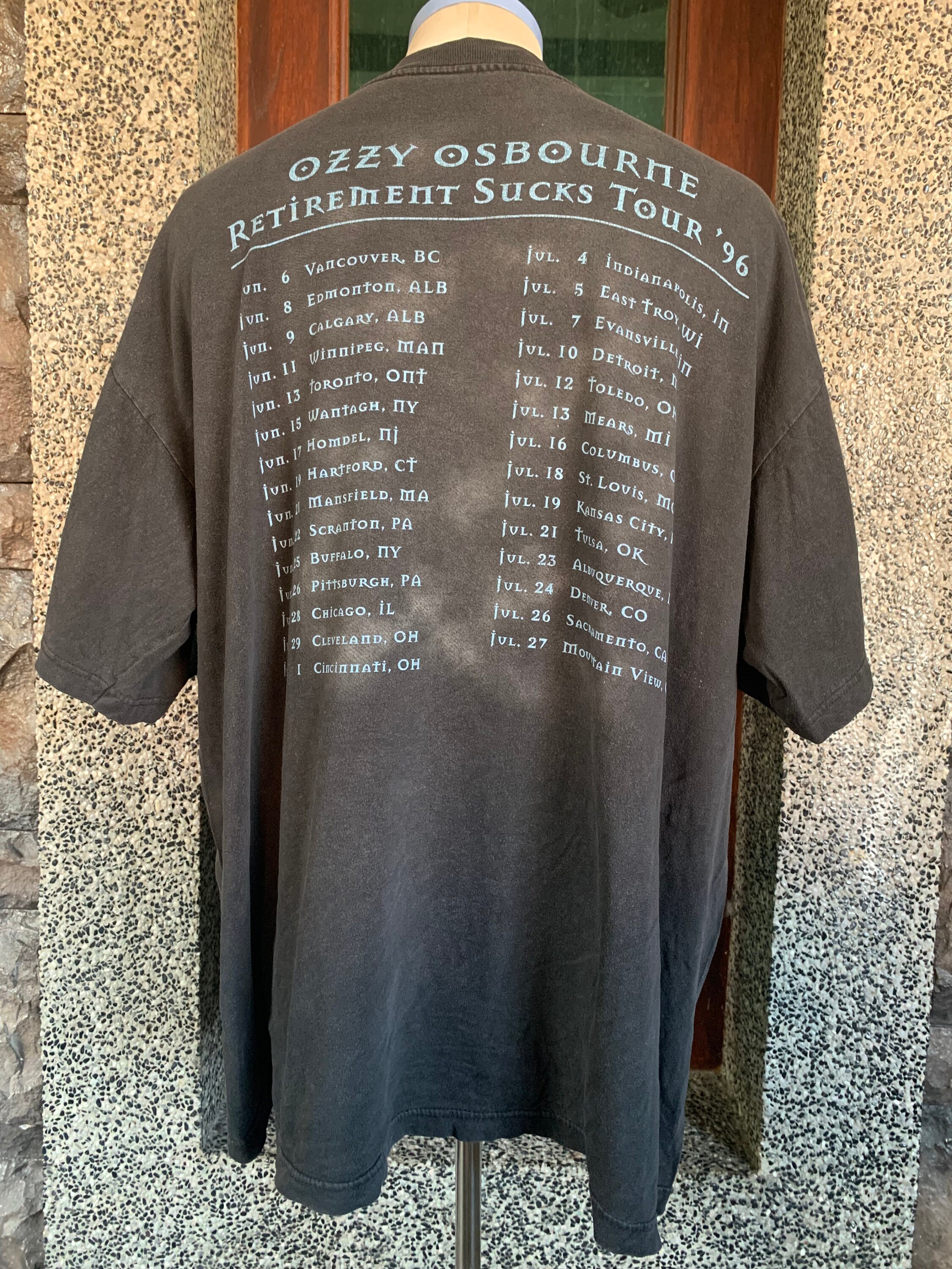 96年 Ozzy Osbourne ツアー Tシャツ オジー Vintage 90s OZZY OSBOURNE Tour 1996 T Shirt - Etsy