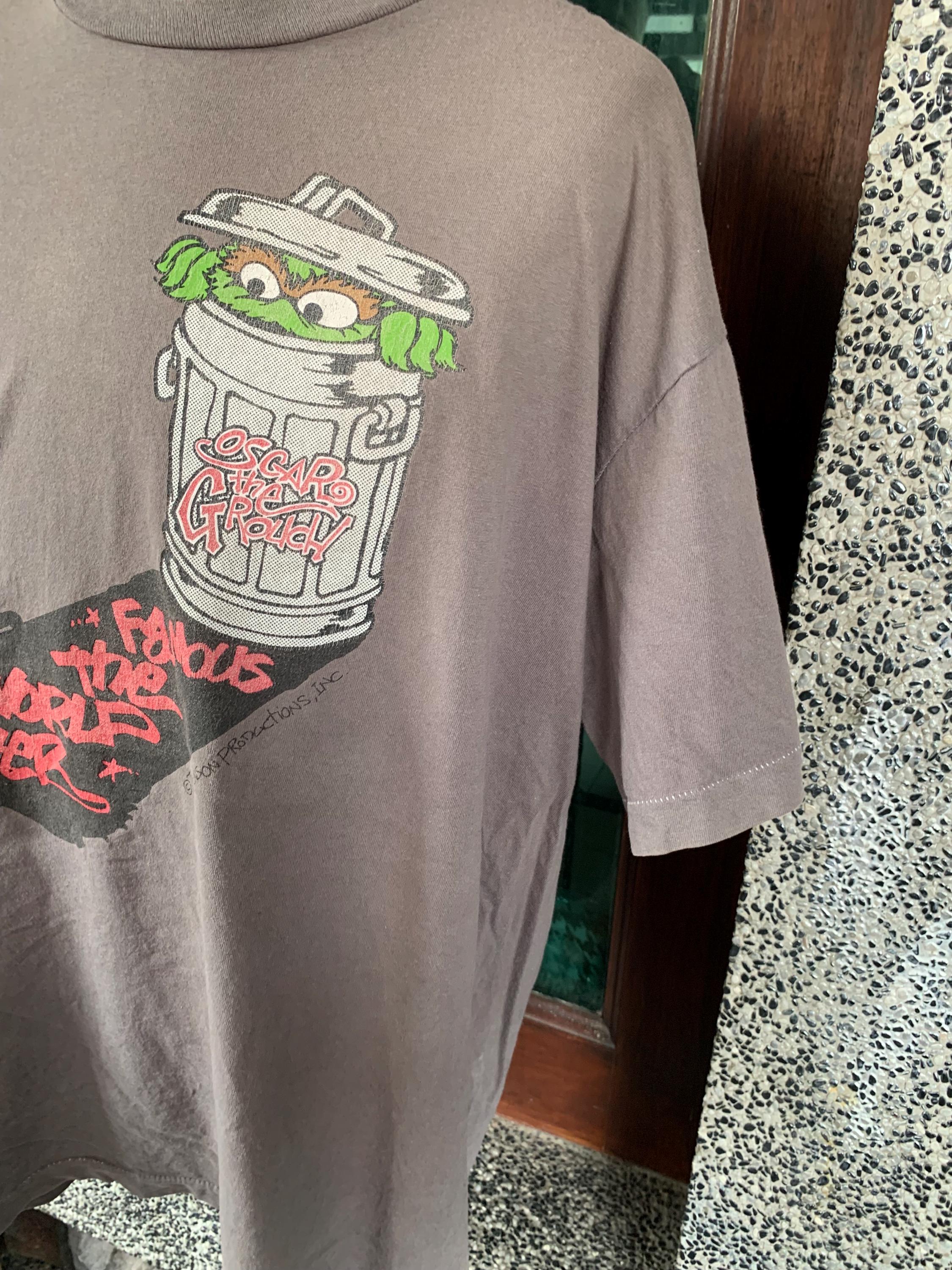 ヴィンテージ90年代セサミストリートグラフィティグラフィックTシャツ 