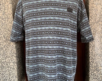 Camiseta vintage de surf a rayas Billabong de los años 90