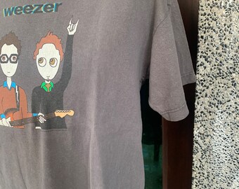 Vintage 2002 Weezer Rock Band T Shirt - Etsy