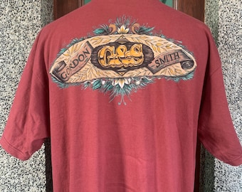Maglietta vintage anni '90 con tavola da surf/skateboard Gordon And Smith