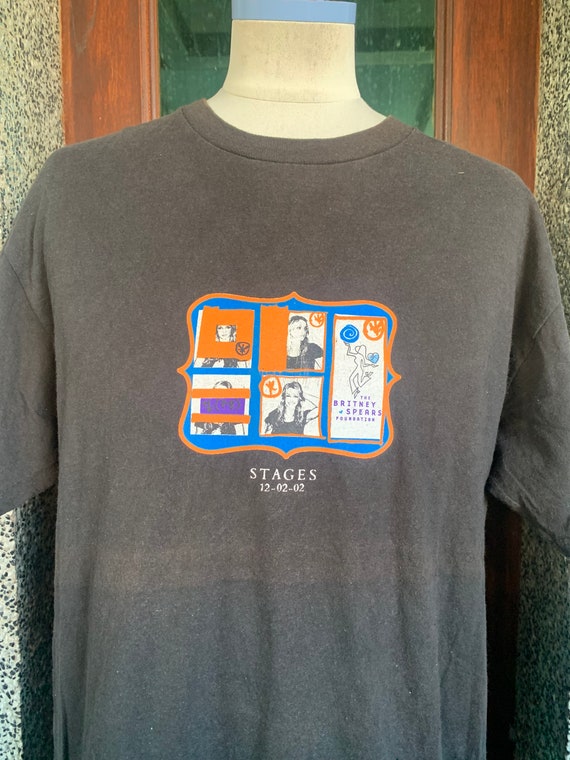 ヴィンテージ 2002 ブリトニー・スピアーズ Stages 12/02/02 Tシャツ