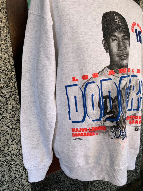 アメリカ製 90's MLBドジャーズ 野茂英雄 スウェット シャツ 古着 90s USA製 MLB Los Angeles Dodgers ドジャース No.16 野茂