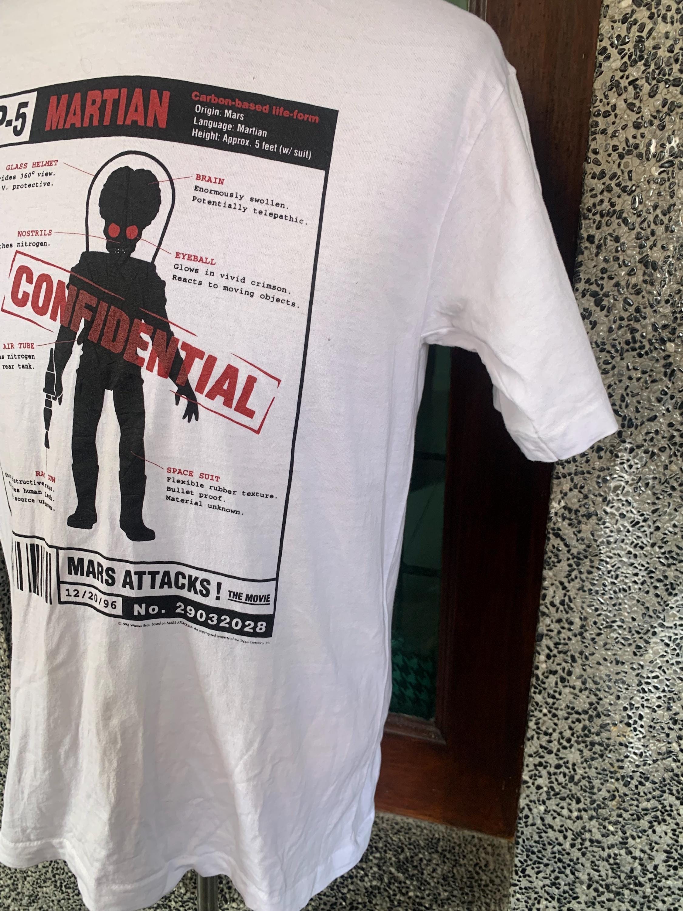 カ*ヌ様 新品 90年代 ビンテージ USA製 マーズアタック Tシャツ 映画 ヴィンテージ 90年代 マーズ・アタック ワーナー・ブラザース SF映画 T