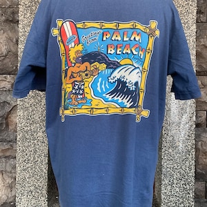 Vintage Mambo “Palm Beach Australia” 2000 Psychedelic Art Surfing T Shirt / Vintage Art T shirt