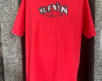 Vintage 90s Anti Hero Skateboard John Cardiel Skate T Shirt Large