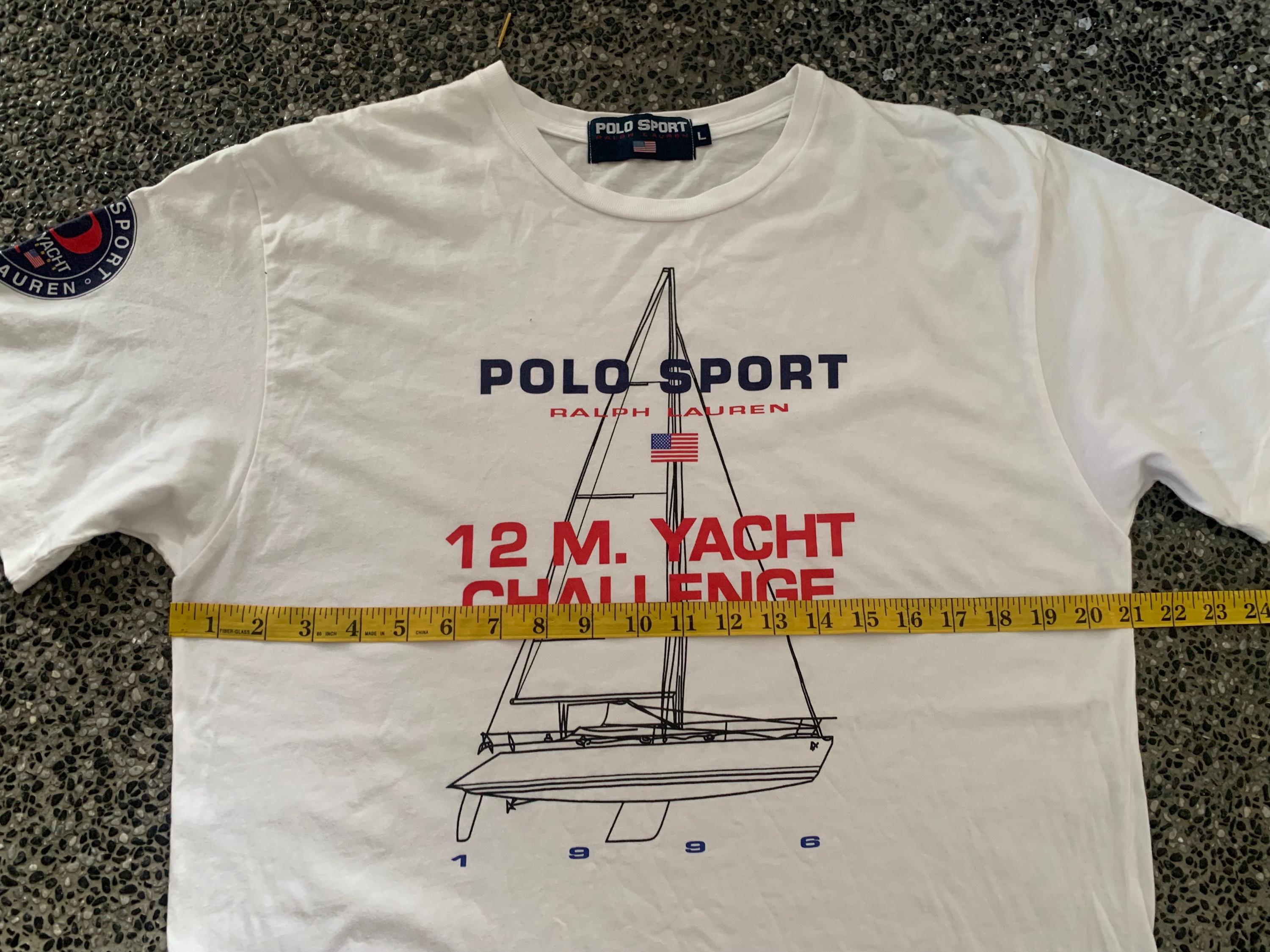 トップス POLO SPORT 12M.YACHT 1996 collection Vintage Polo Sport Ralph Lauren 12 M Yacht Challenge Navy T