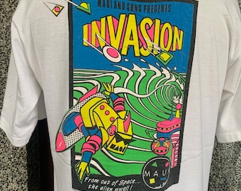 Vintage 80s Maui and Sons Invasion “ From Out of Space the Alien