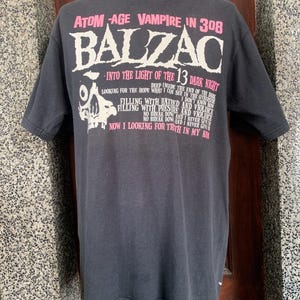 Vintage Balzac Japanese Punk Rock Band T shirt