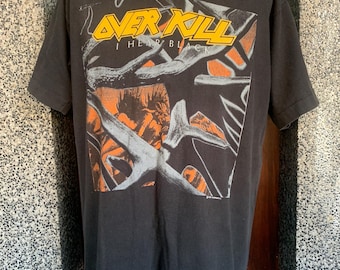 Overkill / Over Kill, 1990 Birth of Tension World Tour Shirt
