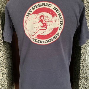Vintage 90s Hysteric Glamour Surfing Association T Shirt - Etsy