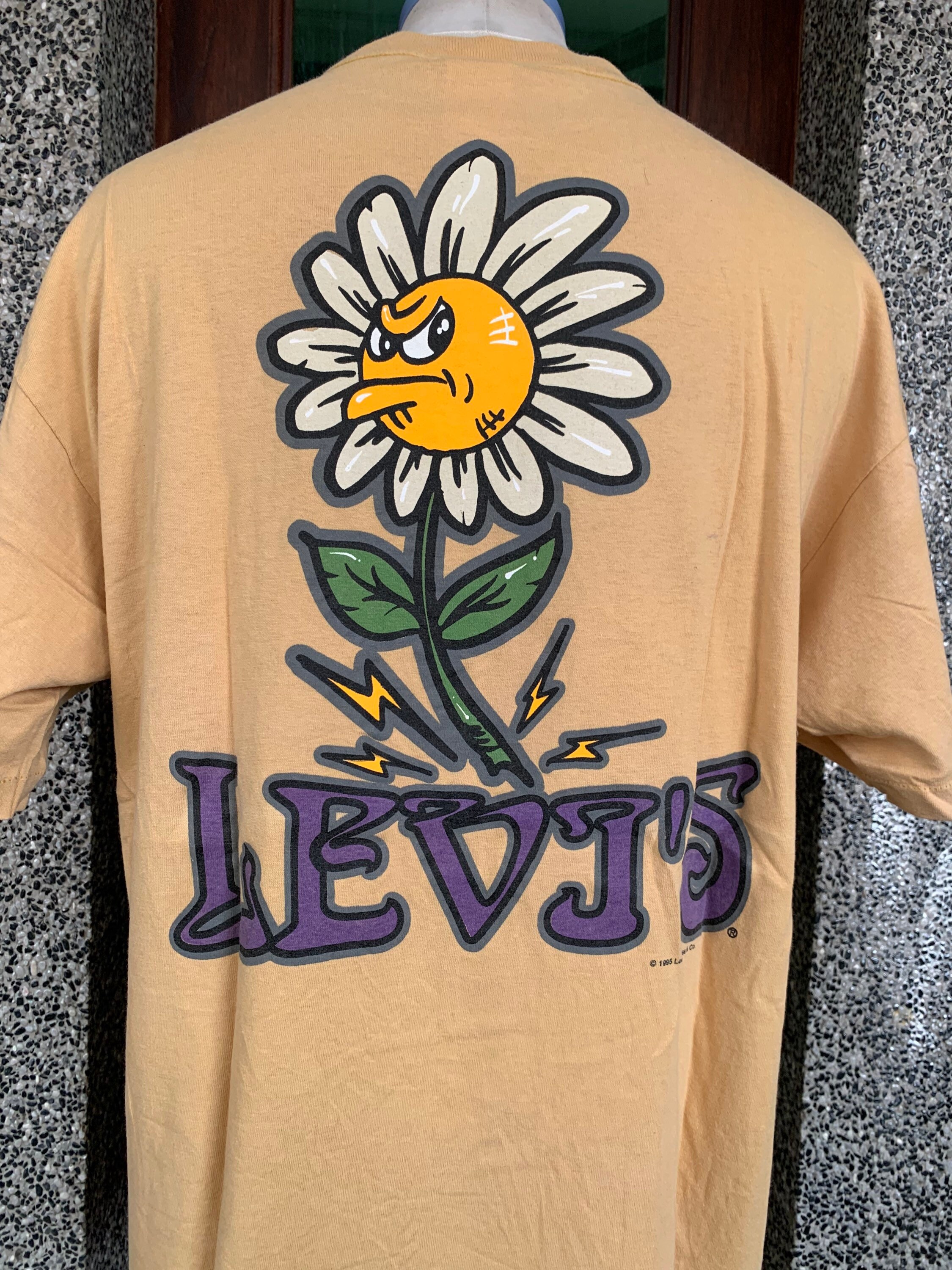 Buy Vintage 90s Levis Graphic Art T Shirt / Vintage Levi Strauss T 