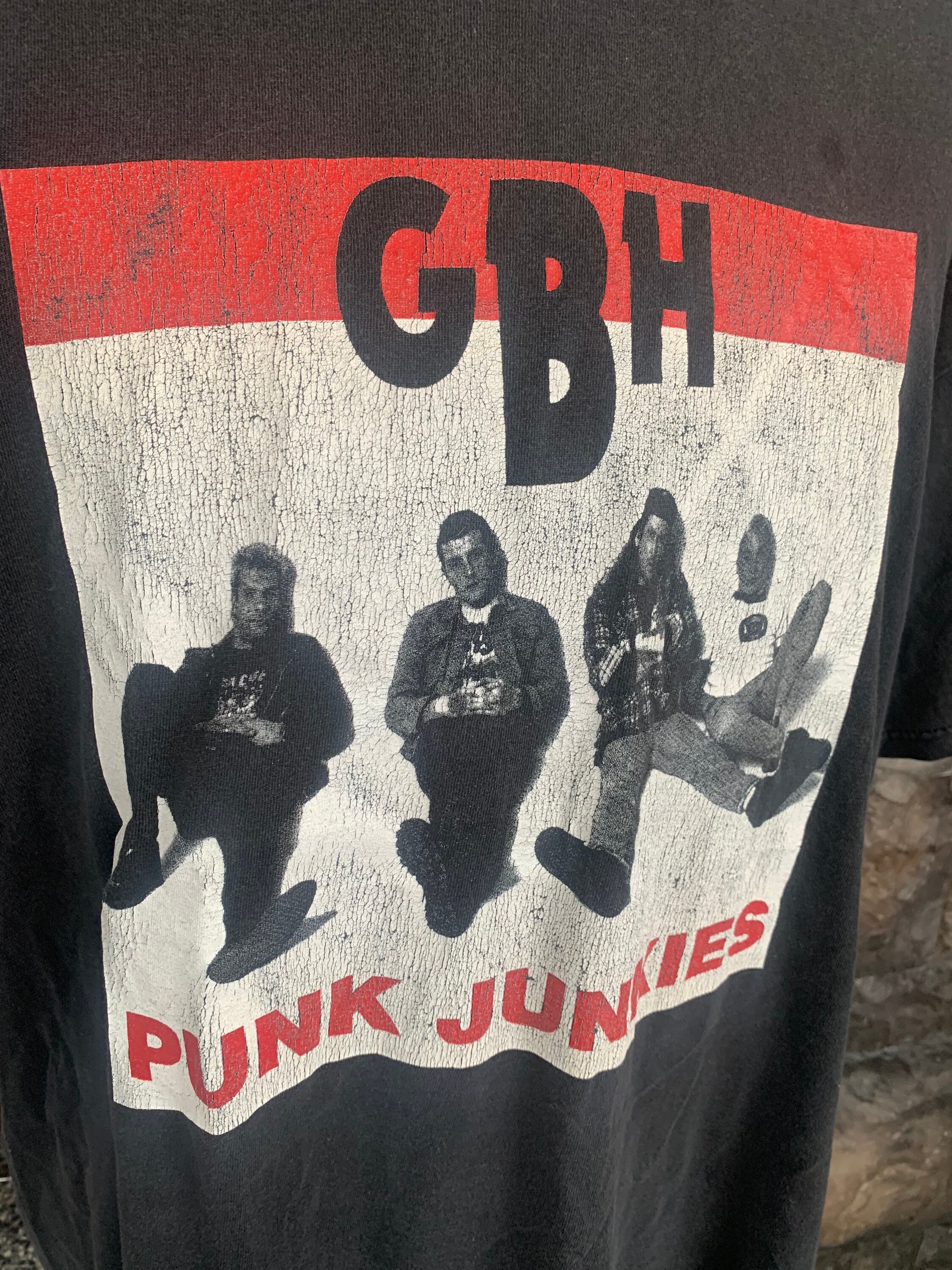 ヴィンテージ 1999 GBH パンクジャンキーズ Tシャツ - Etsy 日本