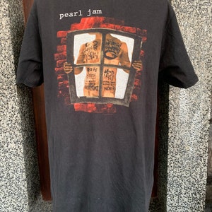 Vintage 90s Pearl Jam Window Pain Rock Band T Shirt