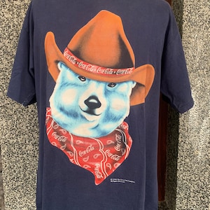 Vintage 90s Coca Cola Bear T shirt