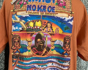 Vintage 90s Rick Griffin Maui Surf T-shirt - Etsy
