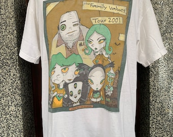 トップス Vintage Tachanmyer love peace&survivaleb Vintage 2001 the Family Values Tour Stone Temple Pilot