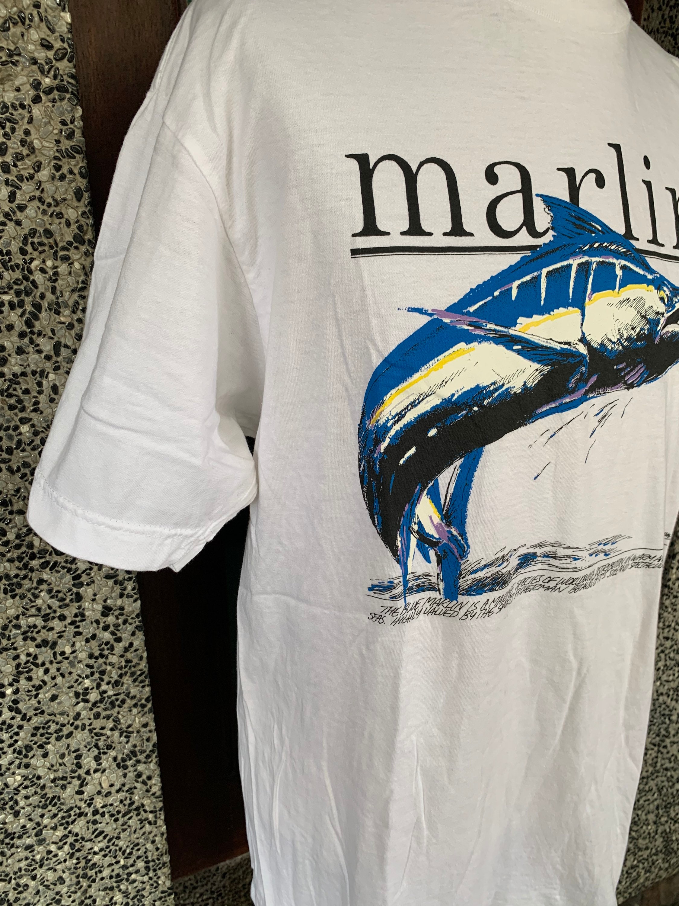 Vintage 90s The Blue Marlin Fishing T Shirt