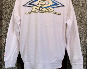 Sudadera hawaiana Piko vintage de 2004 para longboard
