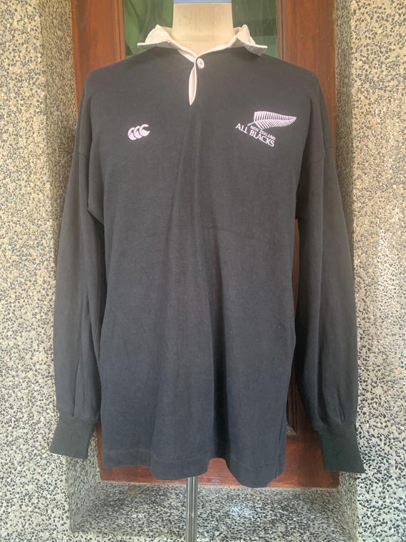 Vintage 90s Canterbury of New Zealand All Blacks Rugby Shirt - Etsy
