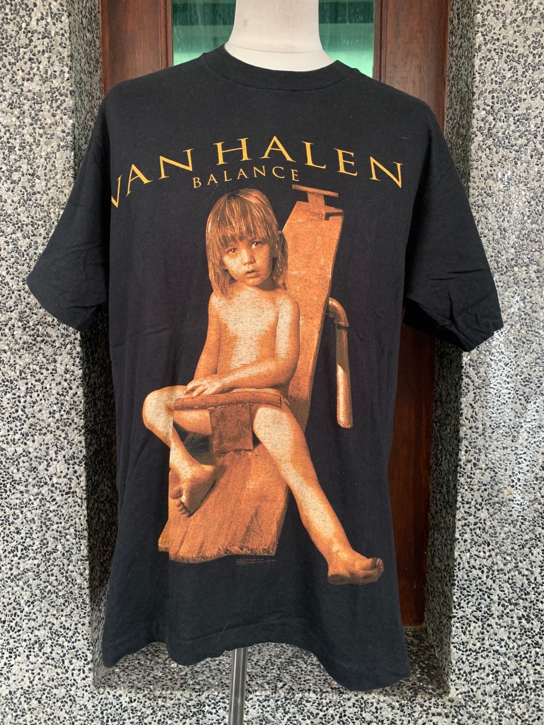 Vintage 90s Van Halen Balance World Tour 1995 Rock Band T - Etsy