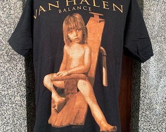 ヴァンヘイレン　ヴィンテージTシャツ　バンドTシャツ　USA ツアーTシャツ　黒 楽天市場】90s VAN HALEN オフィシャル BALANCE 1995 ツアー
